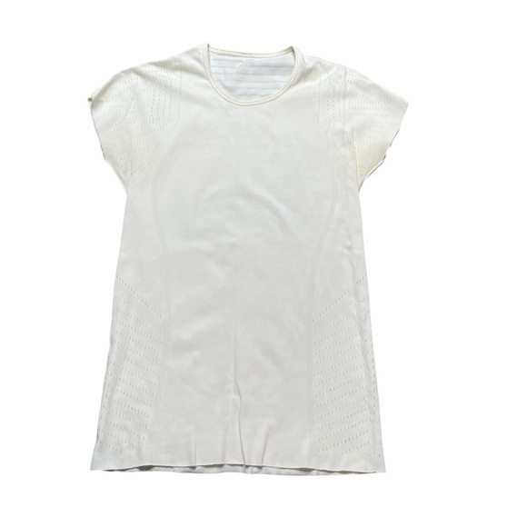 LULULEMON Time Warp Seamless Shirt White/Cream Size 8 Estimated - Picture 2 of 8